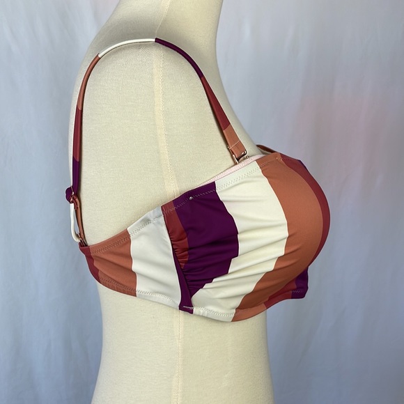 Shade & Shore Padded Bandeau Bikini Top w/Removable Straps - Size 36DD (XL) - Picture 10 of 16